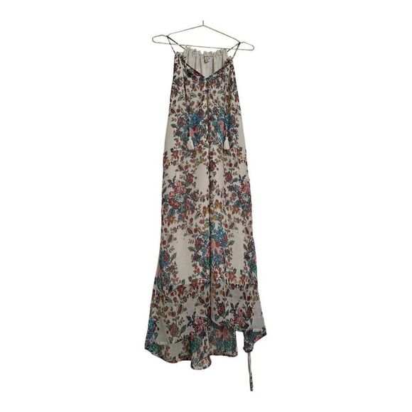 Lucky Brand | Boho Floral Hi Lo Strappy V Neck Maci Dress | S - Picture 1 of 5